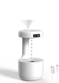 800ml Cool Mist Humidifier Anti Gravity Air Humidifier Countercurrent Water Droplet Aroma Diffuser Night Light 4H Auto Shutdown Protection Sprayer