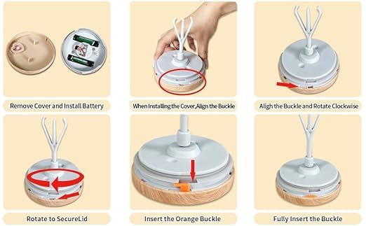 Electric Self Stirring Mug with Lid