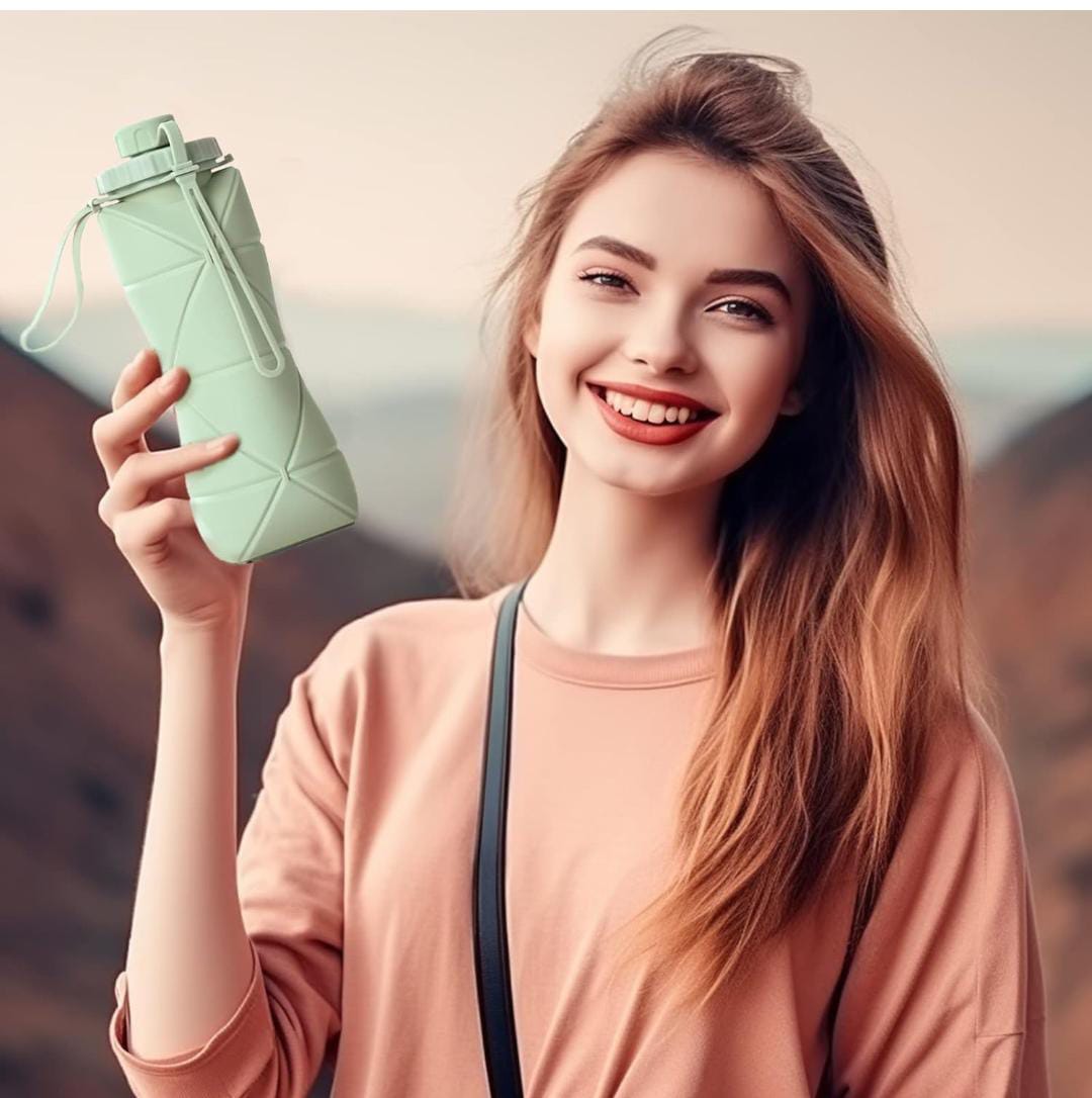 Folding Silicone Water Bottle
