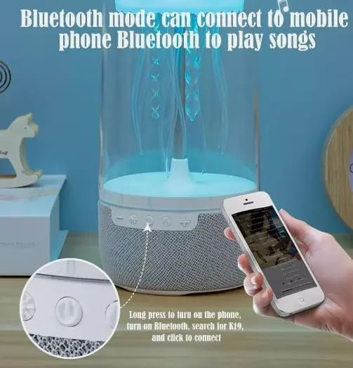 Bluetooth Speaker,Stereo Jelly Fish Light