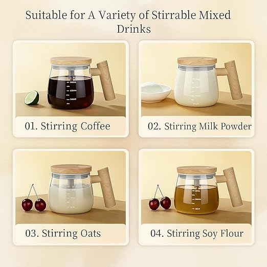 Electric Self Stirring Mug with Lid