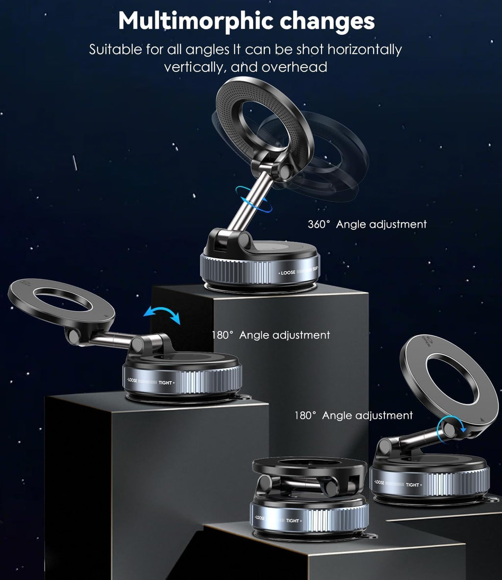 360° Rotating Magnetic Vacuum Suction