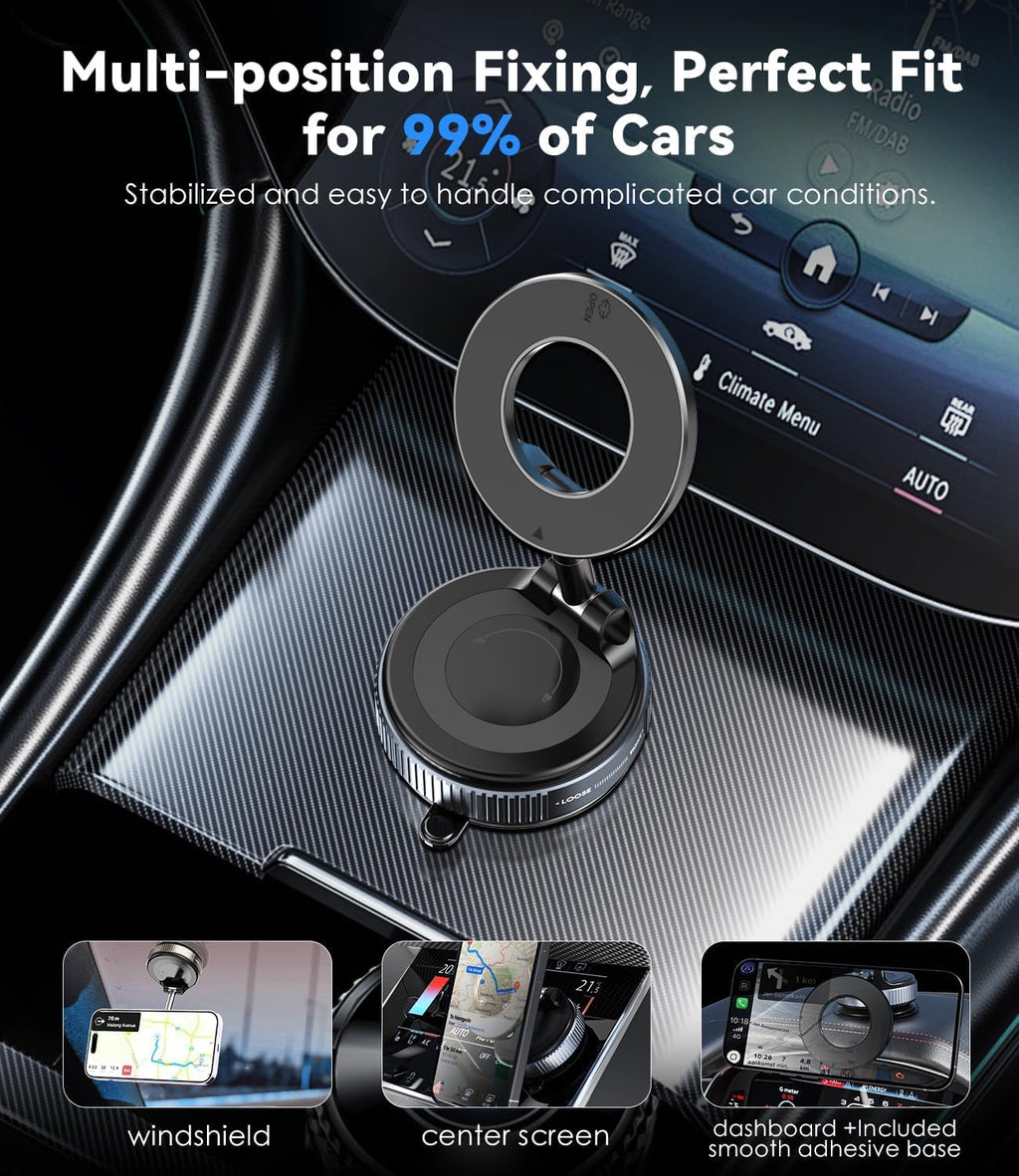 360° Rotating Magnetic Vacuum Suction