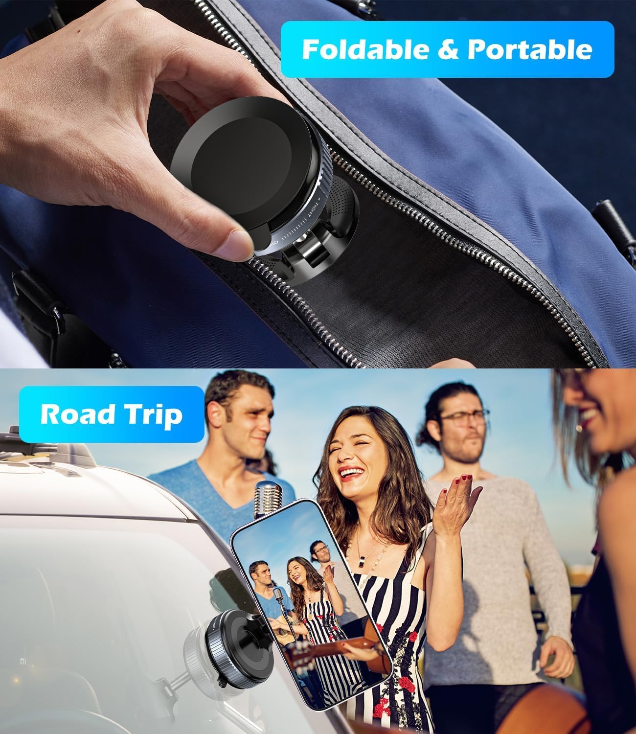 360° Rotating Magnetic Vacuum Suction