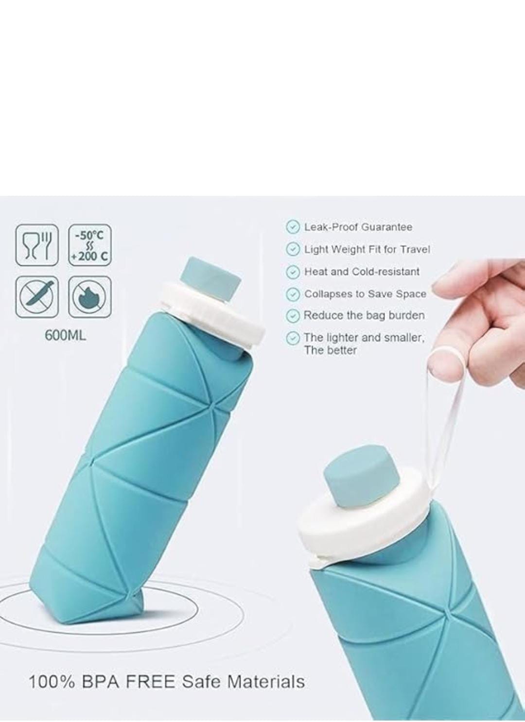 Folding Silicone Water Bottle