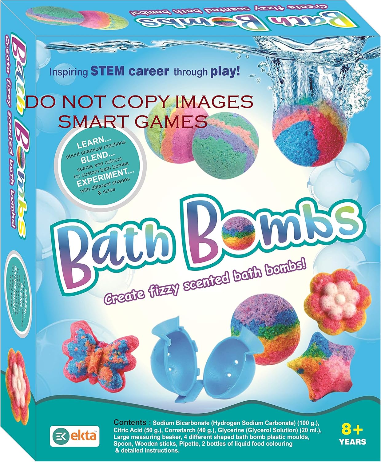 EKTA Bath Bombs Create Fizzy Scented Bath Bombs!