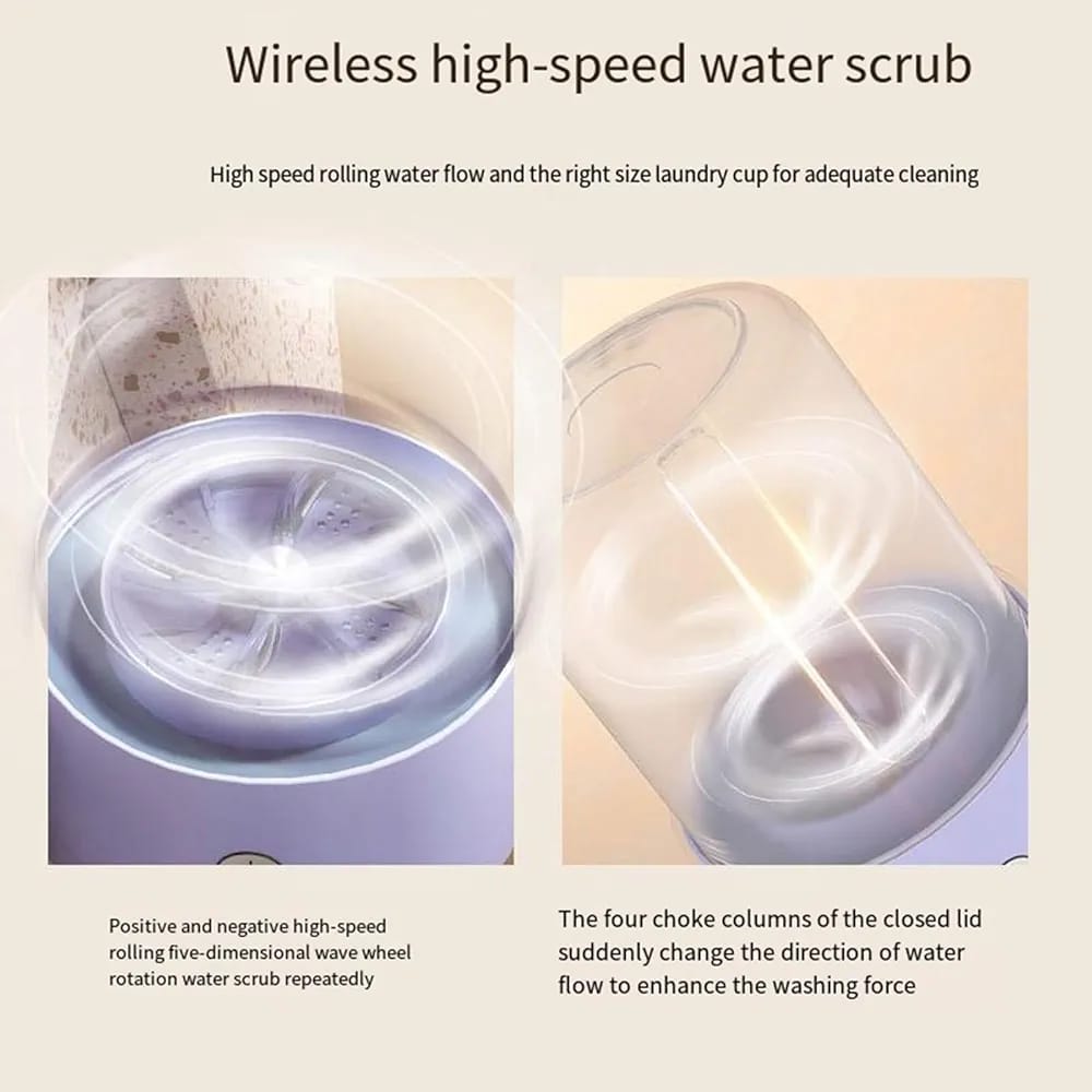 Mini Laundry Cup Wireless Charging Portable Small Dormitory Underwear Underwear Washing Machine Home