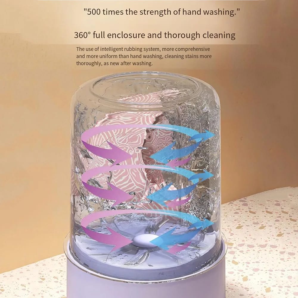 Mini Laundry Cup Wireless Charging Portable Small Dormitory Underwear Underwear Washing Machine Home